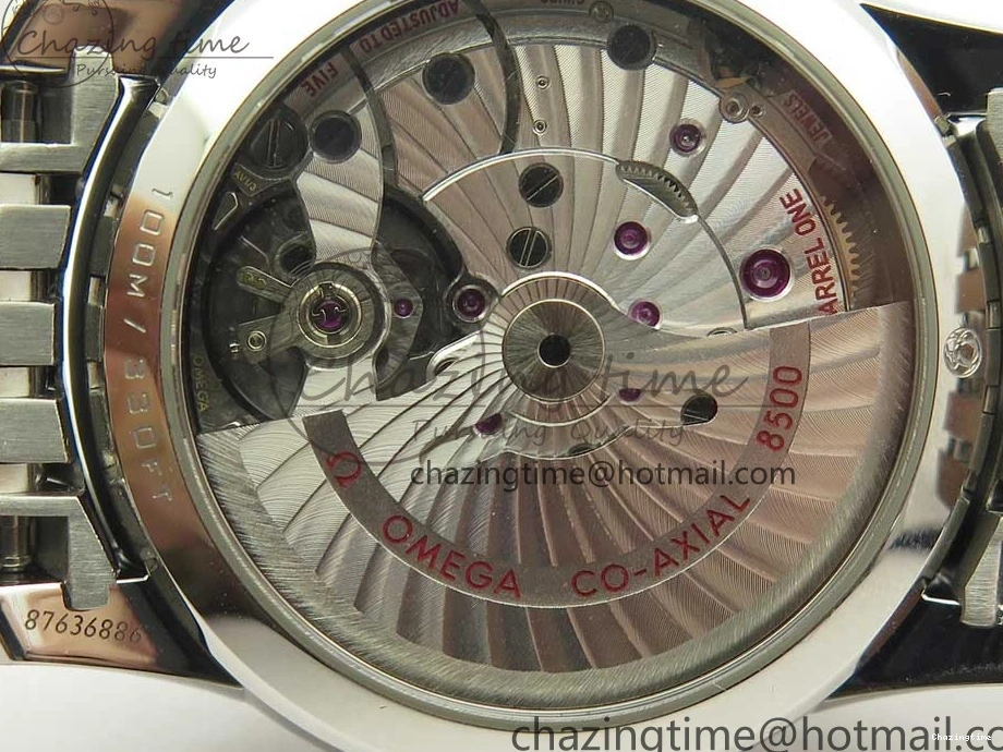 0512 De Ville Hour Vision 41mm SS VSF 1:1 Best Edition White Dial on SS Bracelet A8500 Super Clone Casual 7946